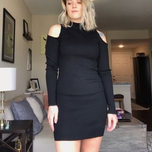 Black Fitted Mini Dress